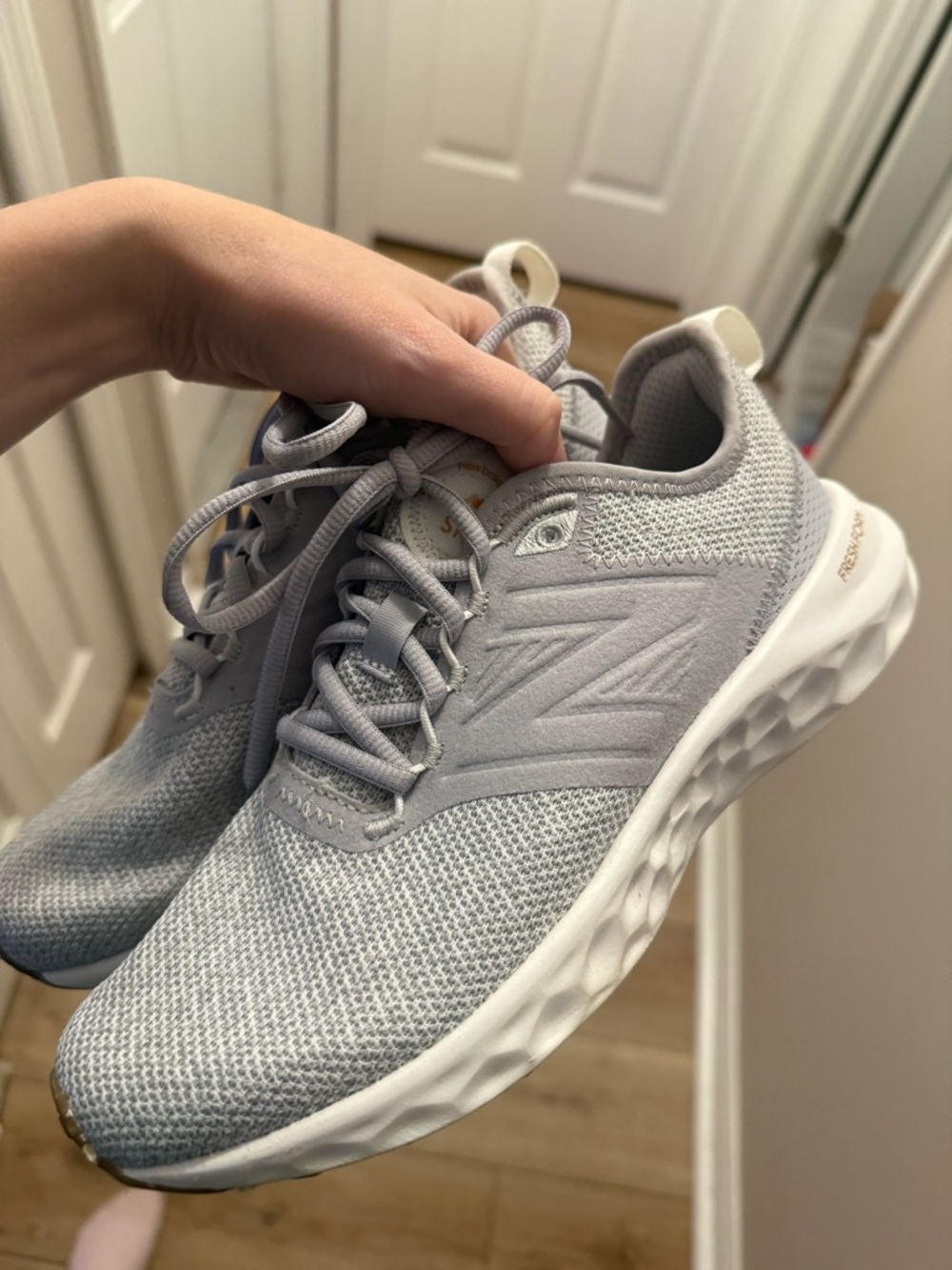 New Balance Women's Light Gray Fresh Foam Knit Sneakers